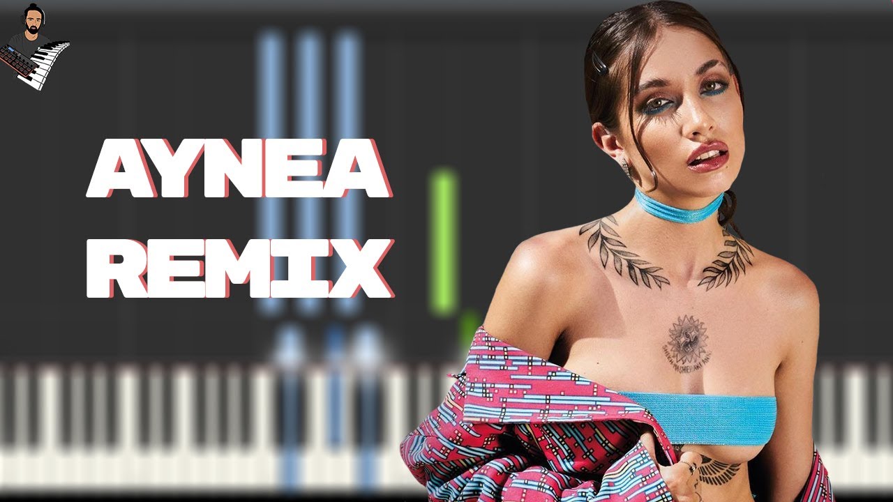 FMK, Maria Becerra, Beret - AYNEA REMIX | Instrumental Piano Tutorial / Partitura / Karaoke / MIDI