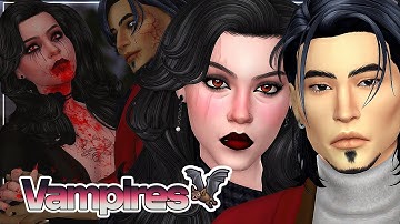 Creating Sinister VAMPIRES in The Sims 4 🦇⚰️ | Spooky Season CAS Challenge
