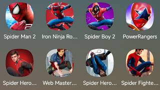 Spider Man 2, Robot Ninja Besi, Spider Boy 2, PowerRangers, Pertarungan Pahlawan Laba-laba, Pengu... screenshot 2