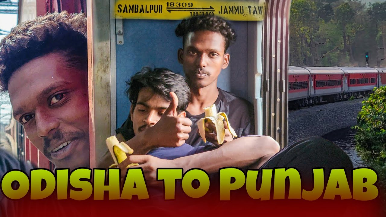 ODISHA to PUNJAB in Train | 36 Hours, 2000 KM, Full Journey Vlog | Desi Style Adventure!