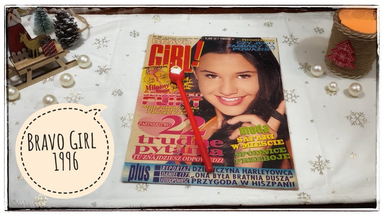 ASMR | Stare gazety #7 | Bravo Girl z 1996r i życzenia świąteczne ☺️🎄