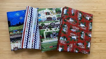 Tips and Tricks for an Adorable Quilted Mini 3-Ring Binder Cover. Fits All Iowa Shop Hop Patterns!