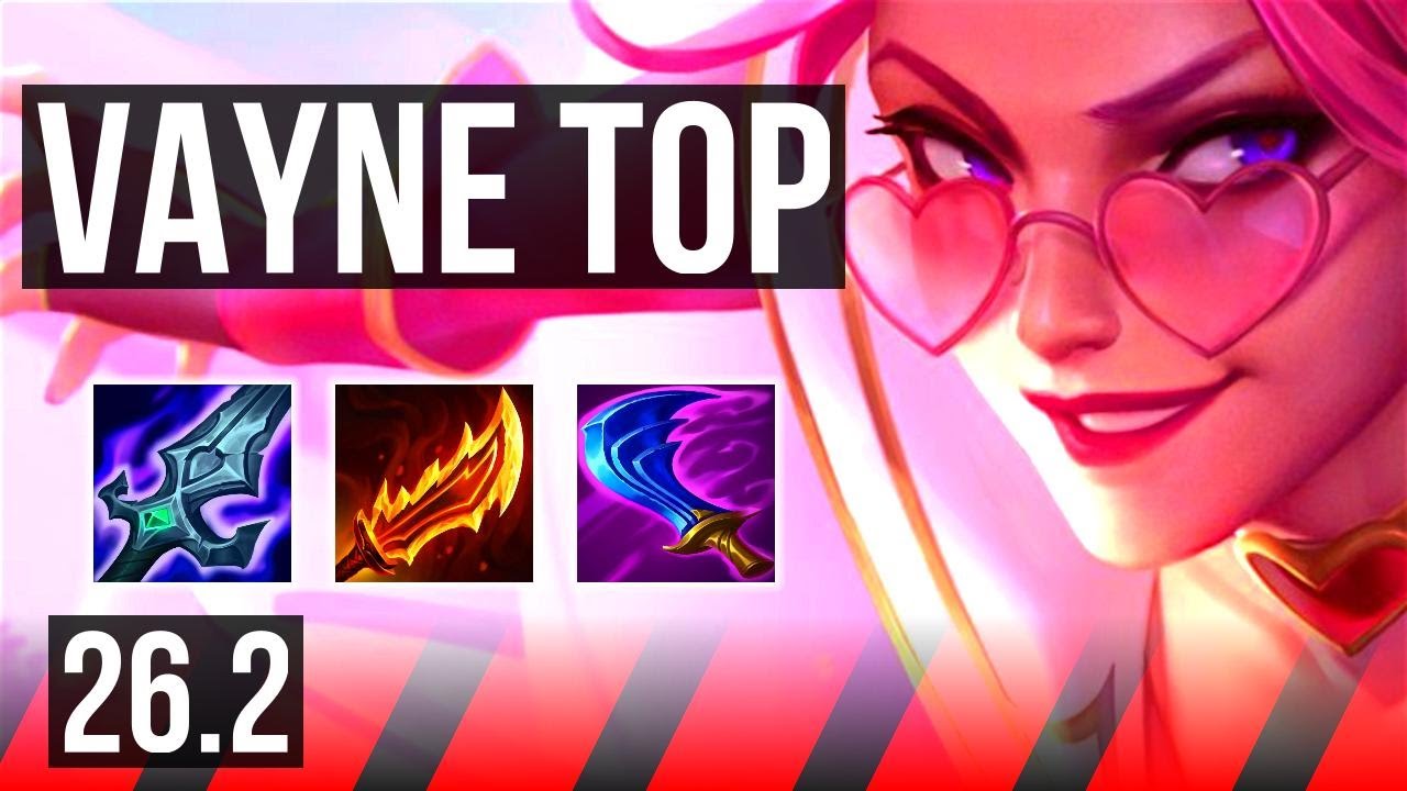 VAYNE vs SION (TOP) | 73K damage, 6k gold comeback | NA Challenger | 26.2