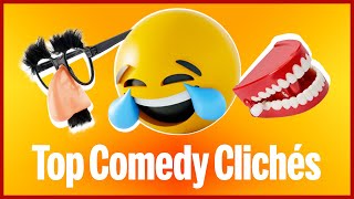 Dissecting comedy club logo clichés