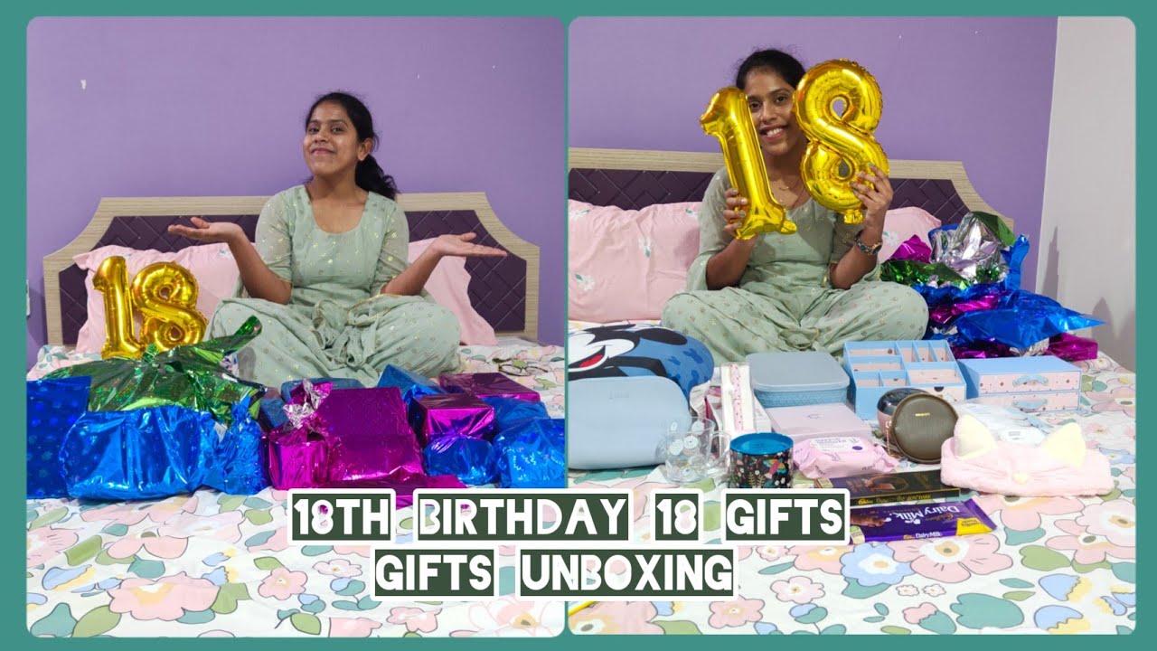 18th Birthday||18 Gifts||Unboxing||Full excited||Bags||Organizers||Samhita Basireddy ❤️