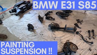 What A Difference Painting Suspension Makes #E31 #S85 Swap!