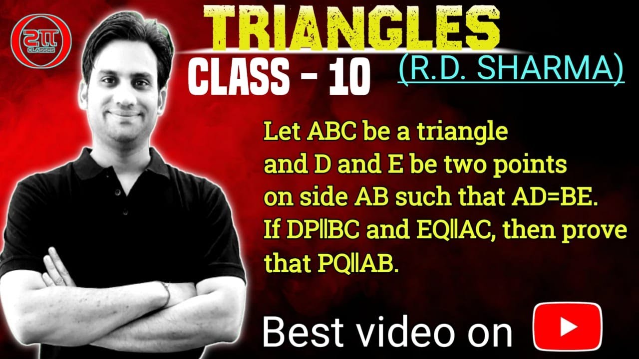 Let ABC be a triangle and D and E be two points on side AB such that AD ...
