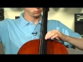 Two octave b flat major scale on cello
