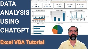 Data Analysis Using ChatGPT + Excel VBA | Automate KPI Dashboard, Pivot Tables & Charts!