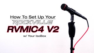 How To Set Up Rockville RVMIC4 v2 Round-Base Mic Stand w/ Metal Quick-Release Hand Clutch w/IsoBox