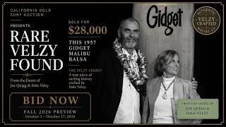 Surf Culture Trifecta - Gidget, Yater, Velzy/Jacobs Balsa | California Gold Surf Auction
