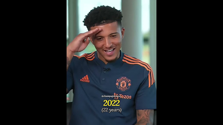 Jadon Sancho Evolution 2016-2024