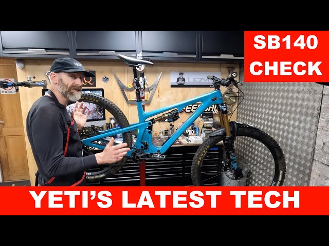 Yeti SB140 LR Tech Talk. Switch Infinity, frame detail and