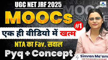 UGC NET JRF | MOOCs | PYQ + Concept | Teaching Aptitude | Apni University | By Simran Ma