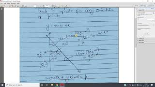 The Normal Form of Straight Line to solve the problem of The Hough Transform | DIP | MATLAB