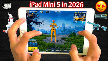 iPAD MINI 5 PERFORMANCE IN 2026🔥/ Pubg/bgmi Test with Handcam 😎 iOS 18.3