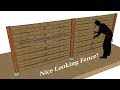 How To Build Wood Fence With Weaving Horizontal Pattern How To Build Wood Fence With Weaving Horizontal Pattern