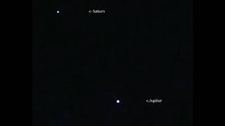 Jupiter and Saturn approach a conjunction