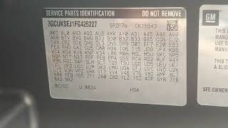 How to find paint code on 2015 Chevy Silverado 1500.