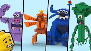 I built MORE Garten of Banban monsters with LEGO PART 3: Hunky Jake, Miss Luna, Dr. Fluffypants, etc
