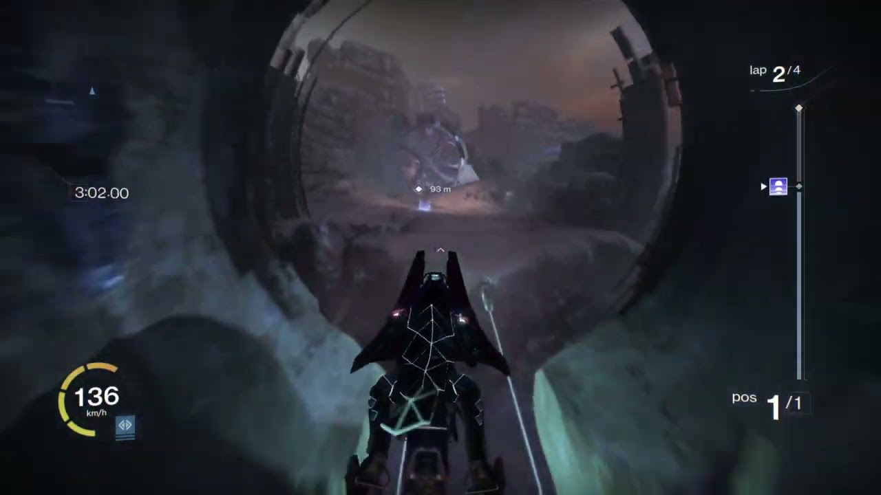 Destiny 1 sparrow race mars but its solo