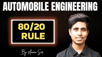 80/20 Rule | Automobile Engineering | G6 Batch | Aman Sir