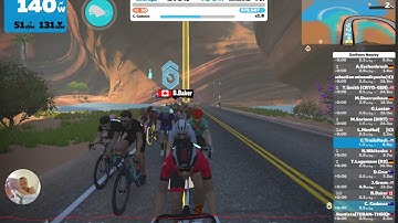 What happens when Zwift pacer Coco Cadence catches pacer Diesel Dan?