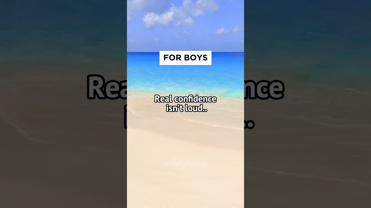 Facts About For Boys 😎💪Calm Confidence  