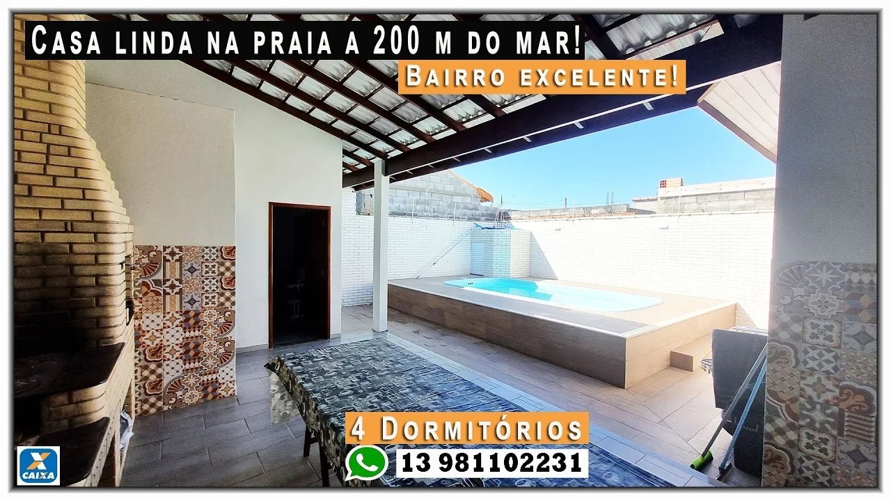 🏠 Casa incrível com piscina a 290 m do mar bairro e preço excelente!