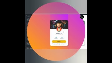 Profile Card UI Design using CSS #Shorts #css profile card #how to create profile card Using CSS