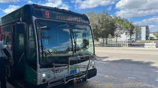 (Bus had a safety hazard) Miami-Dade Transit: 2014 Gillig 40’ BRT Diesel #14134 On the 9 