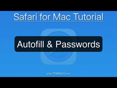 Safari for Mac Tutorial: How to manage Autofill & Passwords!