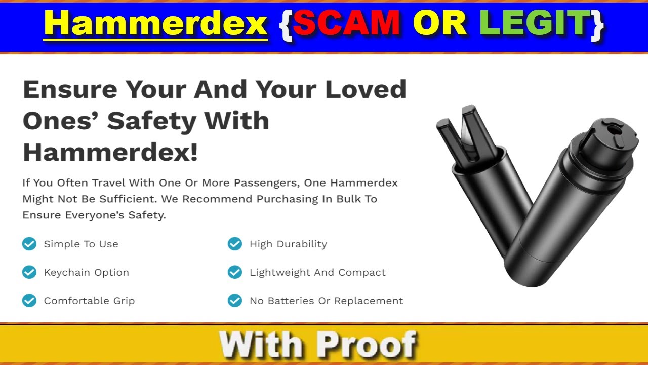  Hammerdex-Hammerdex Glass Breaker, Hammerdex Safety
