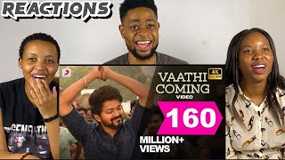 African Friends Reacts To Master - Vaathi Coming Video | Thalapathy Vijay | Anirudh Ravichander |