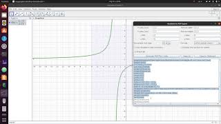 How to fix Rational Function Graph Latex Code from GeoGebra (Remove Vertical Asymptote)