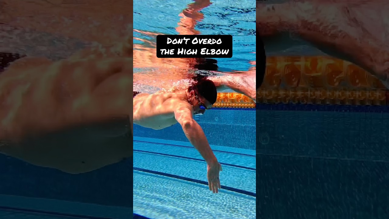 Trying to force a high elbow catch can put a lot of stress on your shoulder.