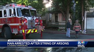 Man charged in several arsons in Harrisburg