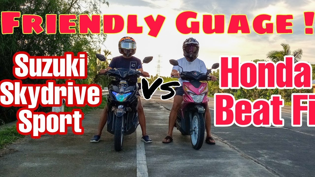 Suzuki Skydrive Sport Vs. Honda beat fi Friendly Guage.