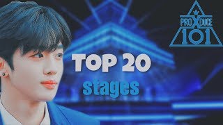 My top 20 stages from PRODUCE X 101