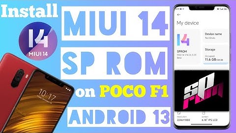 POCO F1 MIUI 14 SP ROM Android 13 Installation  #miui14 #poco #pocof1 #android13 #customrom