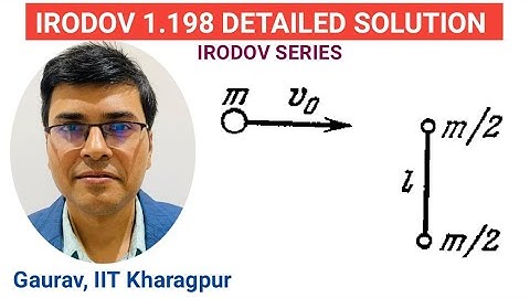 IRODOV 1.198 Detailed Solution || Rotational Collision || Irodov Series