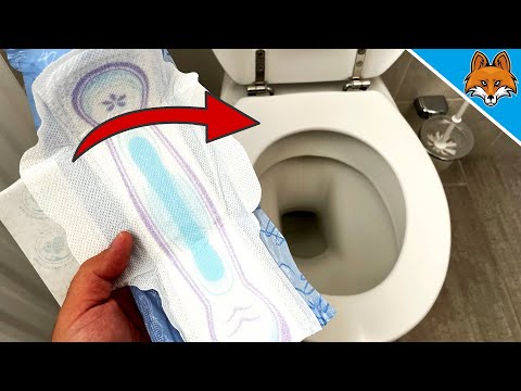 UNBELIEVABLE what you can do with a SANITARY NAPKIN in the TOILET 💥 (GENIUS)