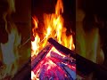 Crimson Flames Pop &amp; Spark – Logs Collapse Deeper into Glowing Embers ASMR🔥#campfire #relaxing #asmr