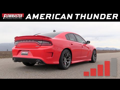 Flowmaster American Thunder Cat-back Exhaust 2015-2018 Dodge Charger SRT 392, Scat Pack & Hellcat