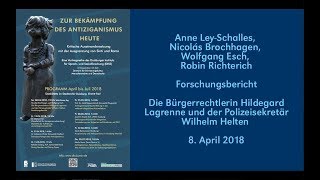 Duisburg Die Bürgerrechtlerin Hildegard Lagrenne Und Der Polizeisekretär Wilhelm Helten