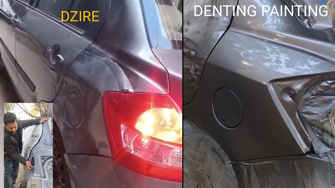 Dzire | quarter penal dent paint | Amit Dry Denting 