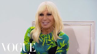 Donatella Versace on JLo's Dress, American Politics and Being Compared to Gianni | Vogue