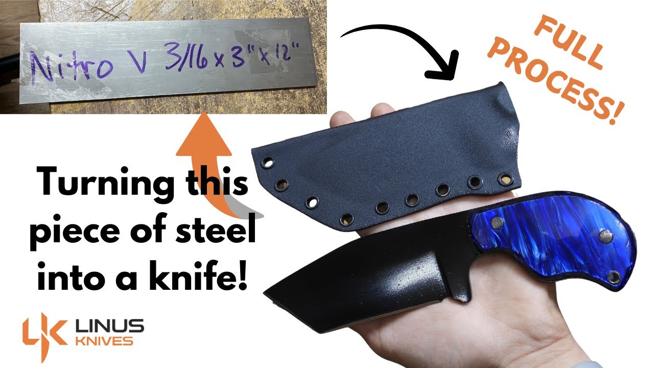 Making a Handmade knife and sheath- Full process! 