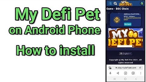 My DEFI Pet CRYPTOZOON CRYPTOBLADES how to install on Mobile Phone