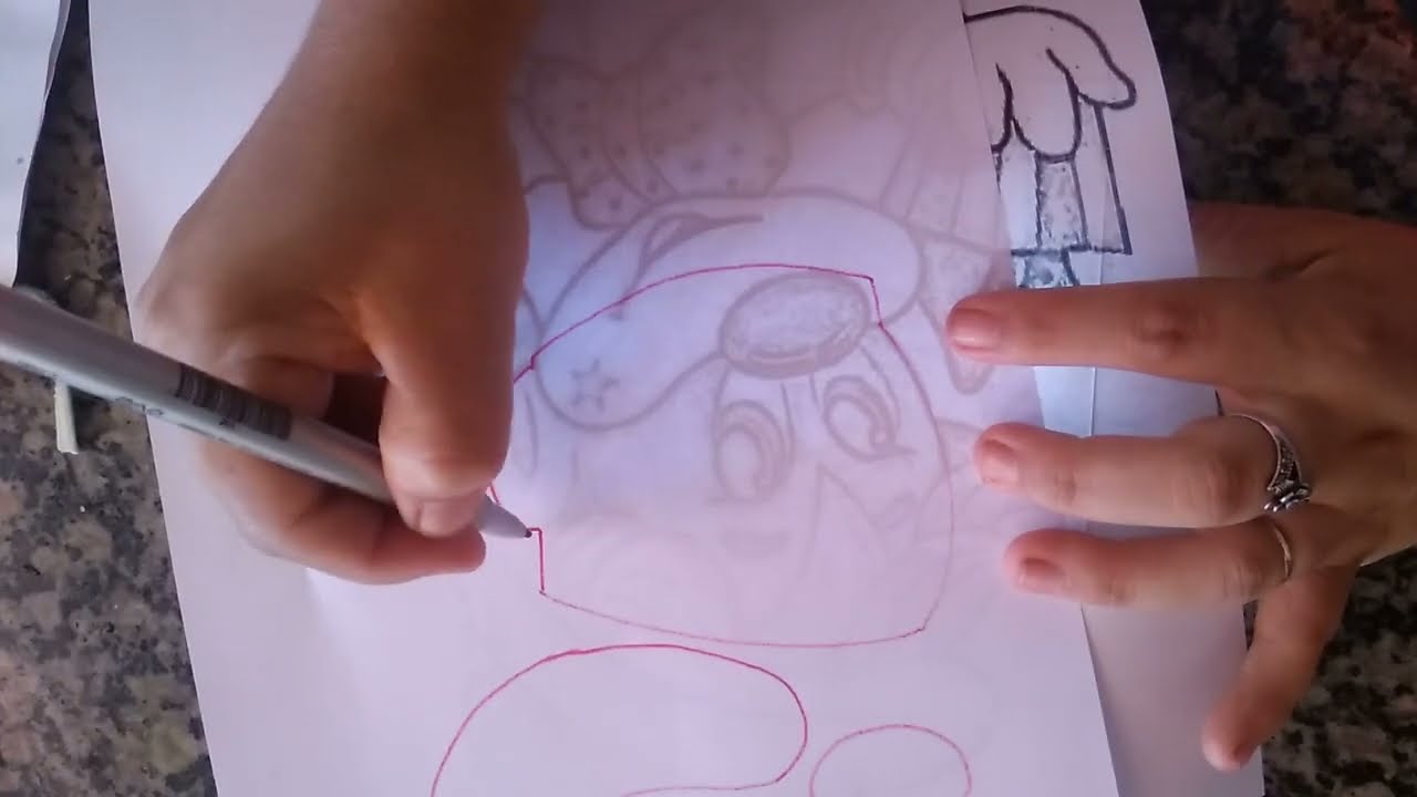 como fazer moldes para e.v.a usando desenhos impressos.